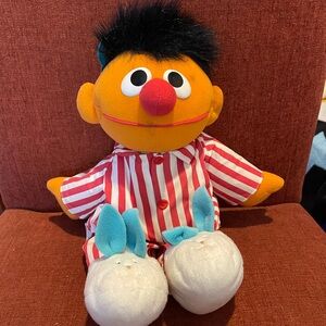 Striped Pajama Plush Toy Ernie from Elmo